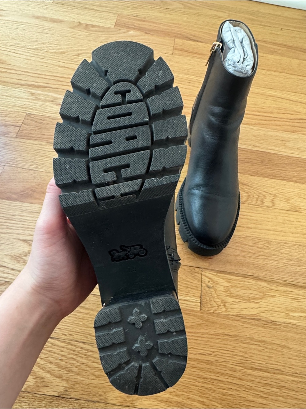 Coach Chrissy Leather Bootie 7.5 - Picture 11 of 14